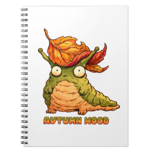 Cute Autumn Slug Autumn Mood Hoodie Notebook