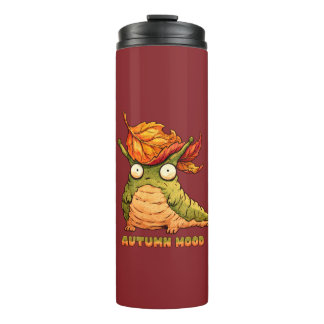 Cute Autumn Slug Autumn Mood Hoodie Thermal Tumbler