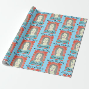 Cute Avatar Birthday Wrapping Paper