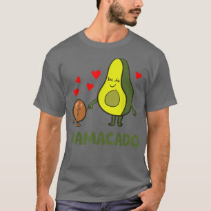 Cute Avocad Mom And Baby Funny Avocad Mamacado Gif T-Shirt