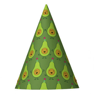 Cute Avocado 1st Birthday Party Hats