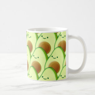 Cute Avocado All Over Drawing Coffee Mug