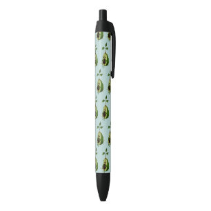 Cute Avocado Black Ink Pen