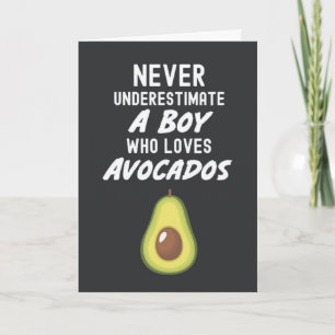 Cute Avocado Cards For Baby Boys Mexican