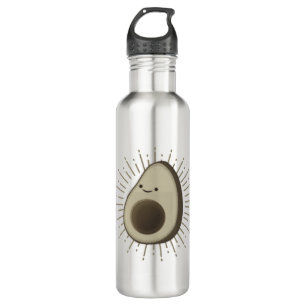 Cute Avocado Cartoon In Vintage Style 710 Ml Water Bottle