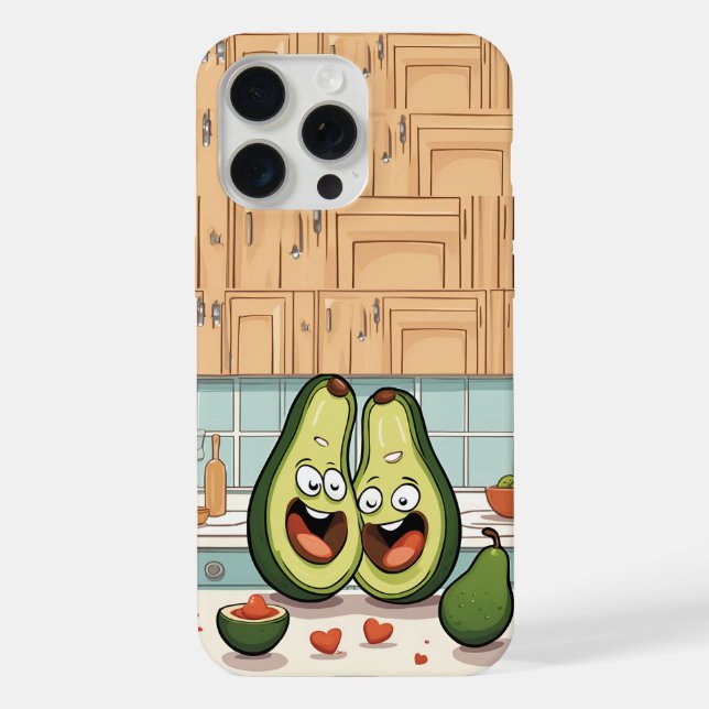 Cute Avocado Couple Phone Case | Funny Kawaii Frui (Back)