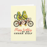 Cute Avocado Couple Pun Funny Birthday Card<br><div class="desc">Funny and cute birthday card for those who love puns and humour. Perfect way to wish your friends and family happy birthday.  Visit our store for more birthday card collection. You'll find something cool,  humourous and sometimes sarcastic birthday cards for your special someone.</div>