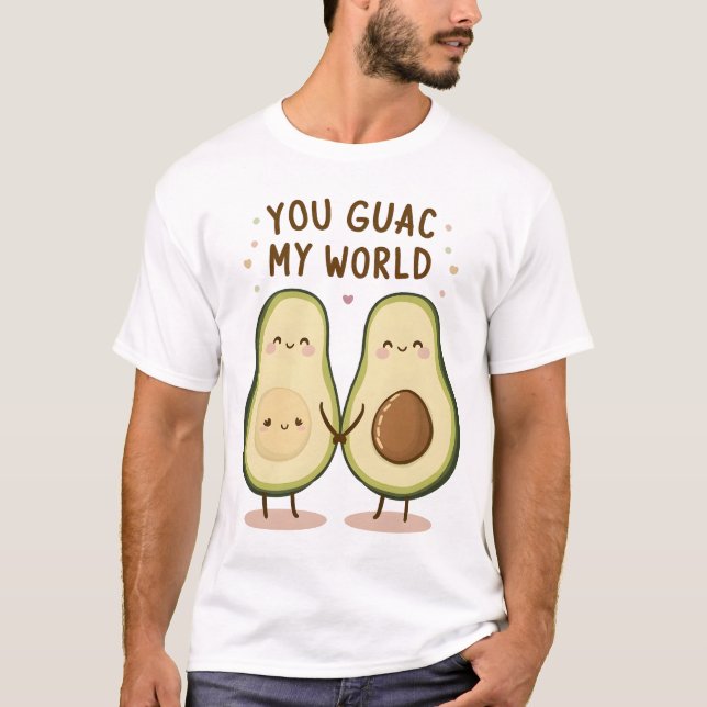 Cute Avocado Couple T-Shirt (Front)