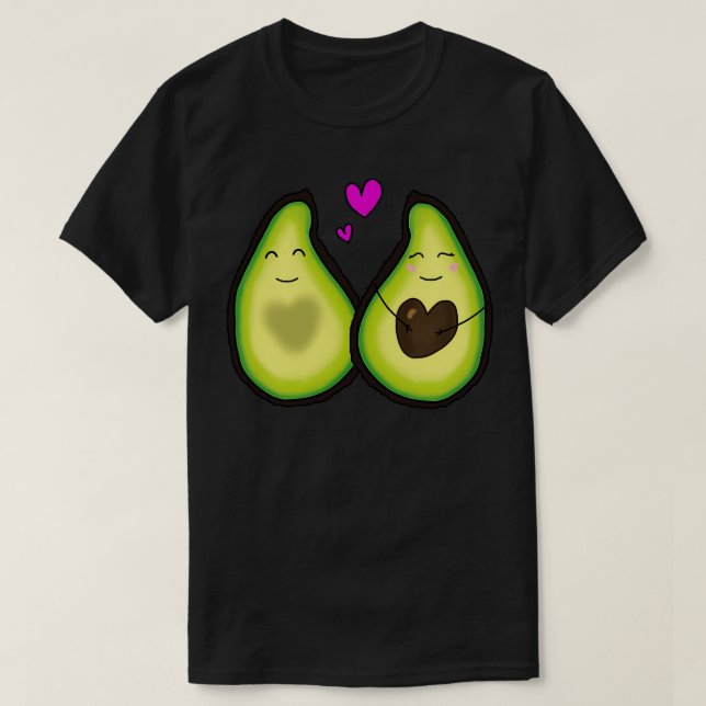 Cute avocado couple T-Shirt (Design Front)