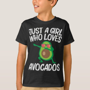 Cute Avocado Design For Girls Kids Healthy Fruit P T-Shirt