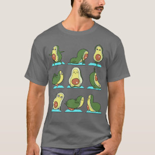 Cute Avocado Doing Yoga Funny Yoga T-Shirt