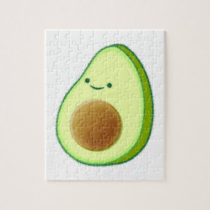 Cute Avocado Drawing Jigsaw Puzzle