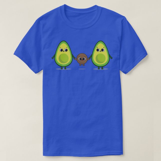 Cute avocado family T-Shirt (Design Front)