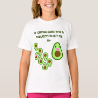 Cute Avocado Guac Funny Kids School Joke Girls