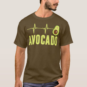 Cute Avocado Heartbeat, Vegan For Men Women, Guaca T-Shirt