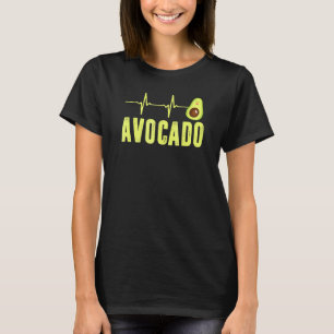 Cute Avocado Heartbeat Vegan For Men Women Guacamo T-Shirt