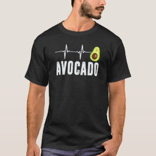 Cute Avocado Heartbeat Vegan For Men Women Guacamo T-Shirt