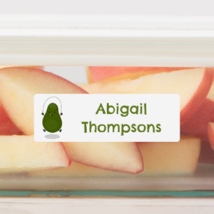 Cute avocado jump rope cartoon personalized