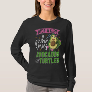 Cute Avocado Ocean Animal  Cute Pet Owner Sea Turt T-Shirt