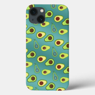 Cute Avocado slice summer Green gradient Pattern iPhone 13 Case