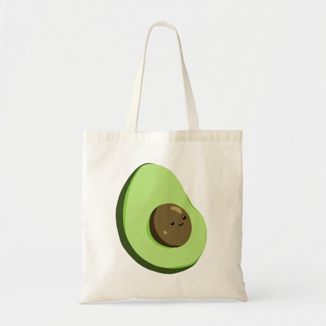 Cute Avocado Tote Bag (Front)