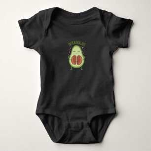 Cute Avocado Young Mommy Baby Bodysuit