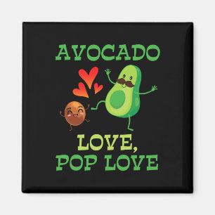 Cute Avocados Dancing Together Avocado Love Pop Lo Magnet