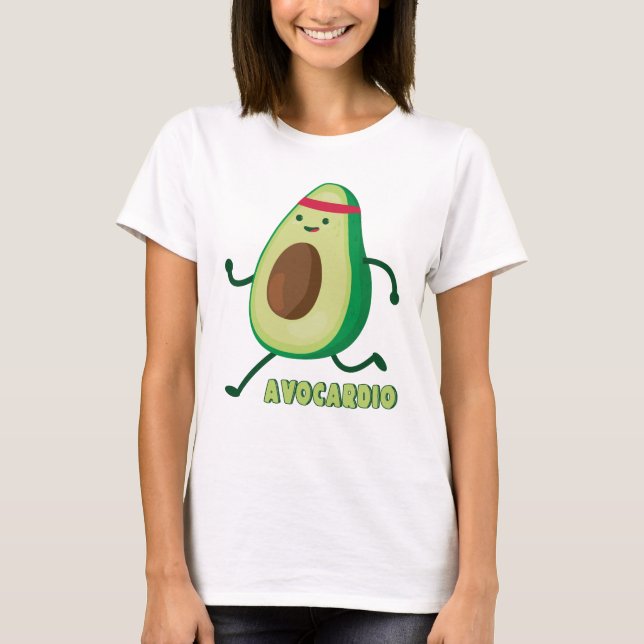 Cute Avocardio Cartoon T-Shirt (Front)