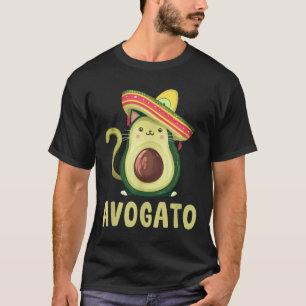 Cute Avogato Funny Cinco De Mayo Cat Avocado Kids T-Shirt
