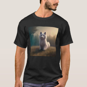 Cute Awesome Fluffy Dog  Samoyed Husky Sheepdog Pu T-Shirt