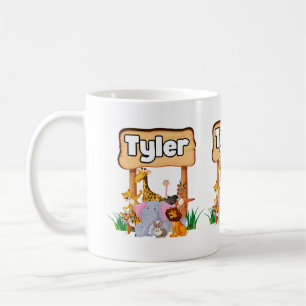Cute Awesome Zoo Animal Kid's Coffee Mug