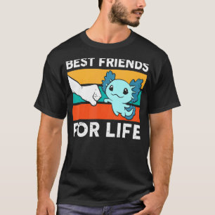 Cute Axolotl Best Friends For Life Kids Men Women  T-Shirt