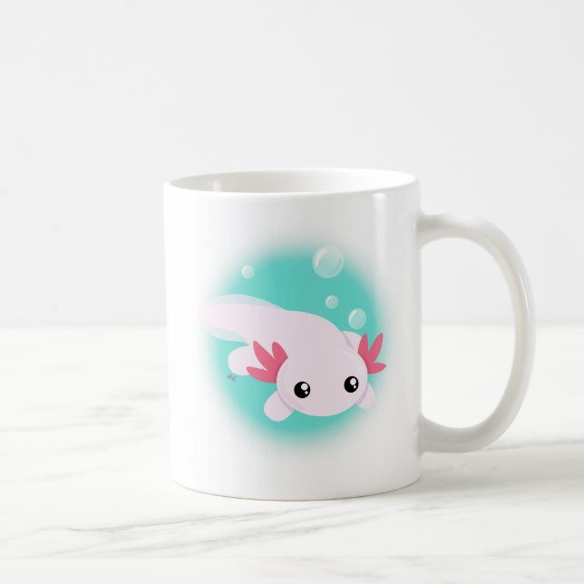 Cute Axolotl Coffee Mug (Droite)
