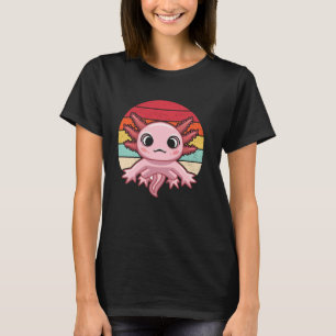 Cute Axolotl Design Retro Vintage Mexican Fish Liz T-Shirt