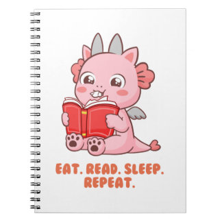 Cute Axolotl Dragon  Notebook