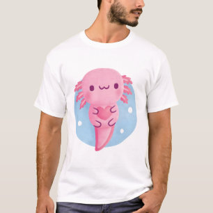 Cute Axolotl Hugging Heart T-Shirt