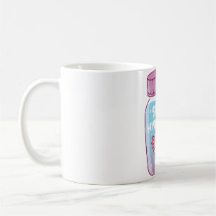 Cute Axolotl In Water Bottle Stay Hydrated Funny Coffee Mug