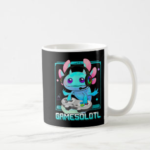 Cute Axolotl Lover Gamesalotl Gaming Axolotl Kids Coffee Mug