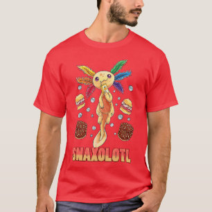 Cute Axolotl Lover Snaxolotl (123) T-Shirt