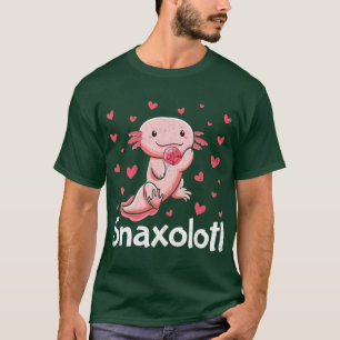 Cute Axolotl Lover Snaxolotl  (88)  T-Shirt