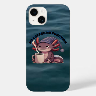 Cute Axolotl "No Coffee No Function" iPhone 14Case Case-Mate iPhone 14 Case