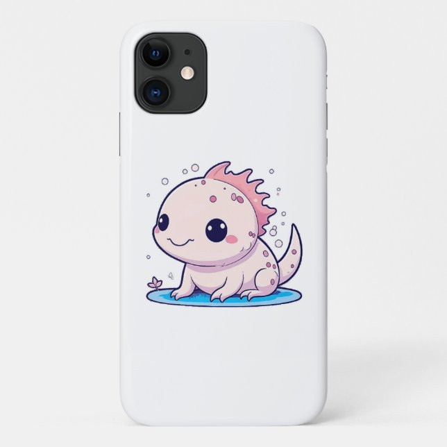 cute axolotl philosopher Case-Mate iPhone case (Back)