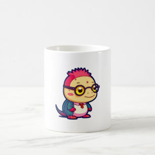 cute axolotl philosopher coffee mug