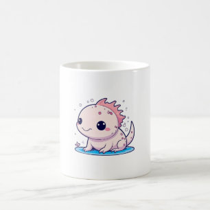 cute axolotl philosopher coffee mug