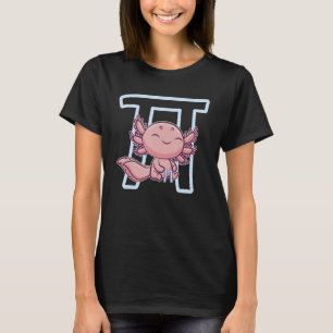 Cute Axolotl Pi Day Walking Fish Lizard 3 14159 Ma T-Shirt