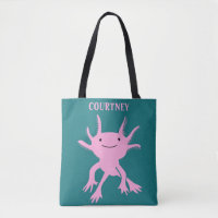 Cute Axolotl Pink Salamander Personalized