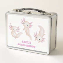 Cute Axolotl Questions Personalized Kids School