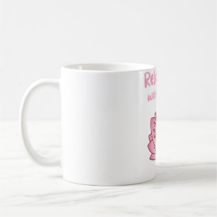 Cute Axolotl Relaxolotl With Yoga Coffee Mug