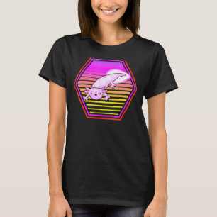 Cute Axolotl Retro Vintage 70s 80s Mexican Walking T-Shirt