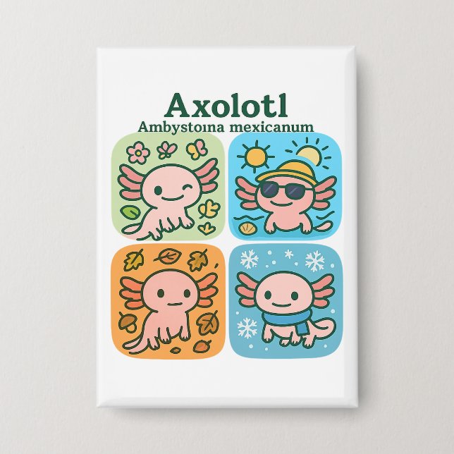 Cute Axolotl Seasons Collection – Seasons (Front)
